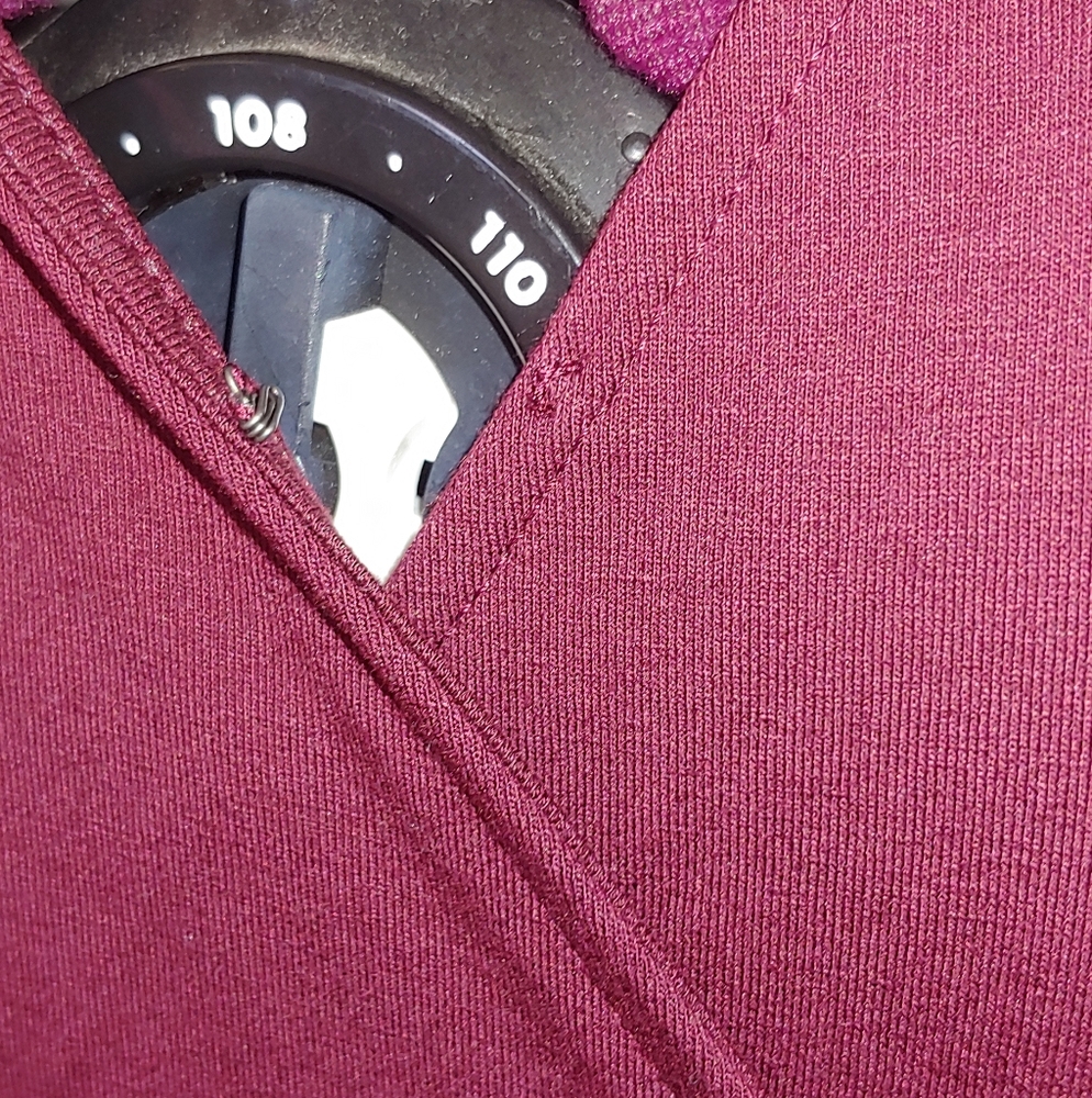Old Navy XXL Tall burgundy faux wrap dress - Picture 6 of 6